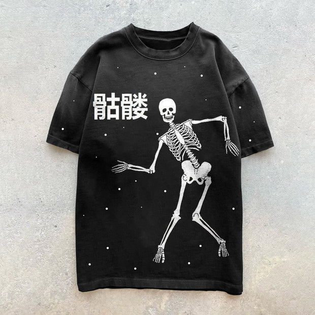 Vintage Print Street Hip Hop T-Shirt