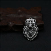 Flying eagle wolf combination pendant