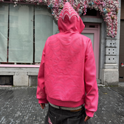 Multi-zip y2k style oversized hoodie