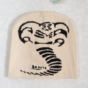 Knitted Pullover Cobra Y2K Jacquard Hat for Men and Women