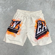 Street Sports Retro Tide Brand Mesh Shorts