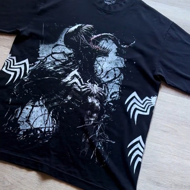 Casual Street Dark Venom Heavy Print T-shirt