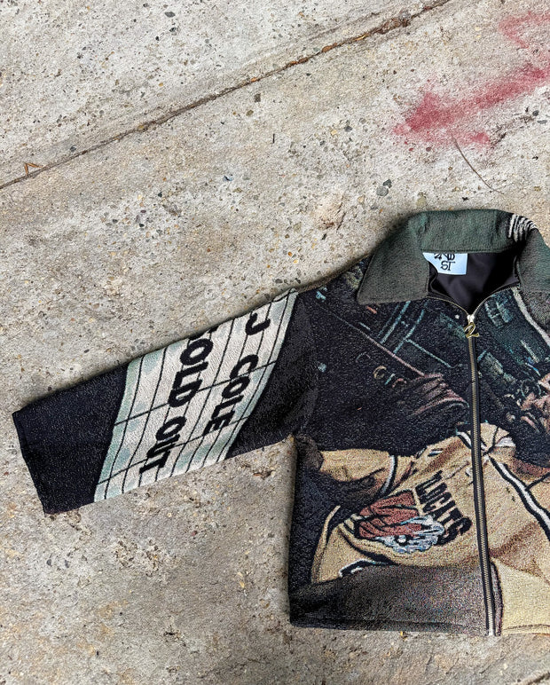 Vintage Singer Tapestry Zip-Up Jacket