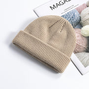 Melon leather hat men's warm short cold hat woolen hat