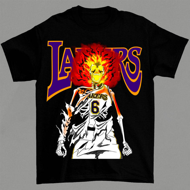 Tide Brand Print Retro Street Hip Hop Short Sleeve T-Shirt
