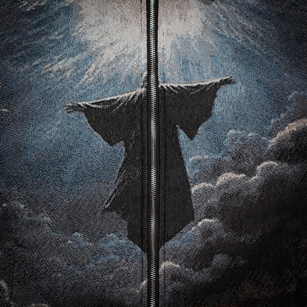 Heavenly Carnival Casual Street Vintage Zipper Tapestry Jacket