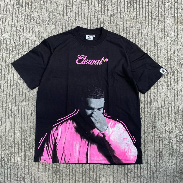 Personalized street style printed T-shirt