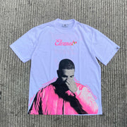 Personalized street style printed T-shirt