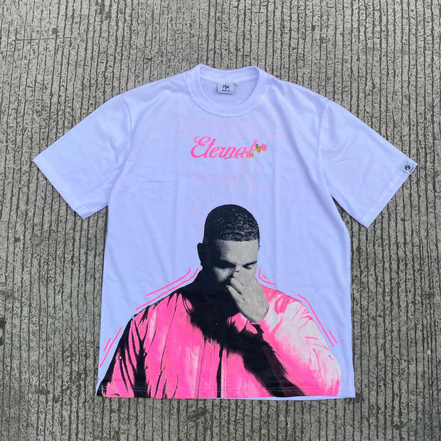 Personalized street style printed T-shirt