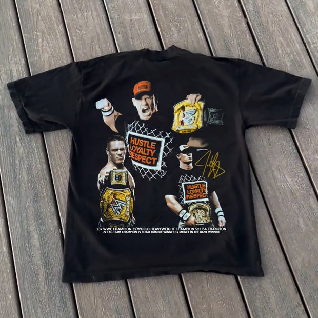 Personalized Boxing Print Short Sleeve T-Shirt