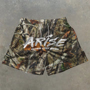 Stylish jungle pattern shorts