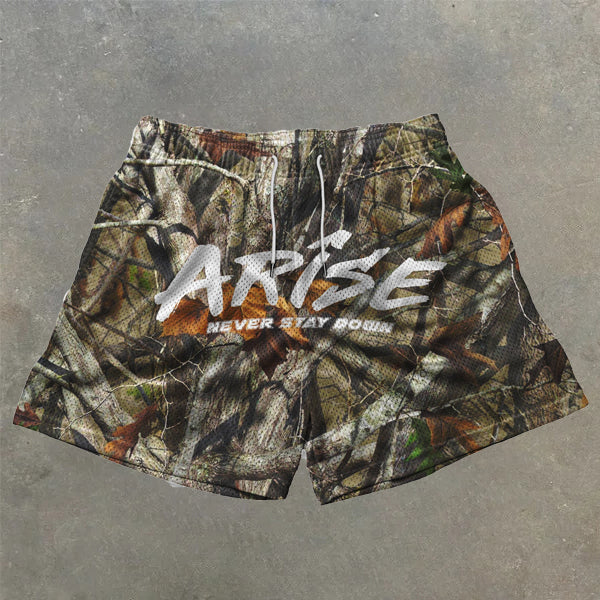 Stylish jungle pattern shorts