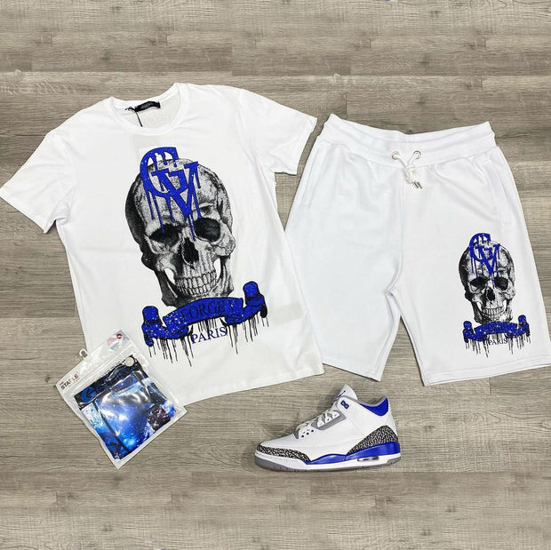 Casual Vacation Skeleton Two-Piece Set