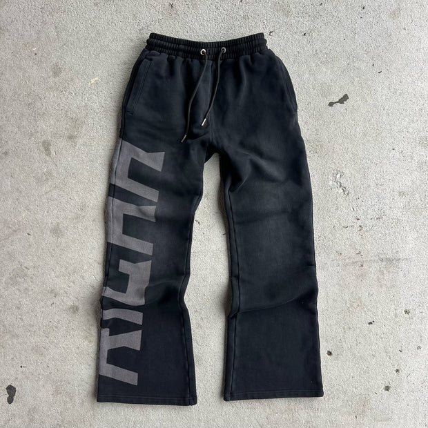 Casual letter print trousers