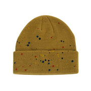 Spray-painted colorful polka dot graffiti wool knitting hat