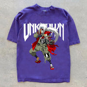 Fashion personality preppy anime short-sleeved T-shirt