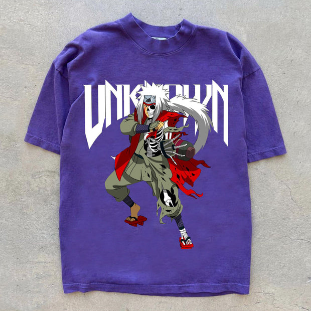 Fashion personality preppy anime short-sleeved T-shirt