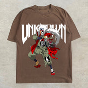 Fashion personality preppy anime short-sleeved T-shirt