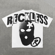 Richless Mask Print Short Sleeve T-Shirt