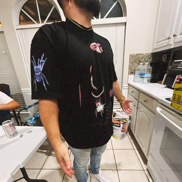 Spider Rap Boy Print T-Shirt