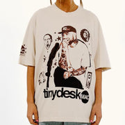 Rap  print T-shirt