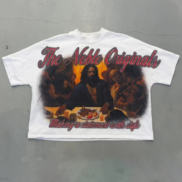 Hip Hop Retro Print Street T-Shirt