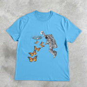 Astronaut Vintage Print Short Sleeve T-Shirt