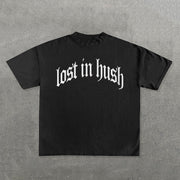 Lost In Hush Print Short Sleeve T-Shirt