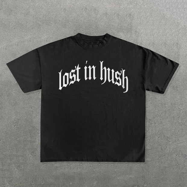 Lost In Hush Print Short Sleeve T-Shirt