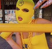 Fashion trendy brand three-hole hat