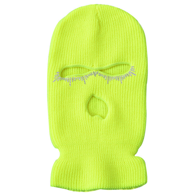 Warm three-hole hat ski riding sports knitted hat