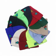 Hip Hop Knitted Hood Woolen Hat Dinosaur Embroidery