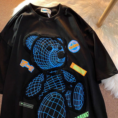 Neresum bear oversize loose short sleeve T-shirt