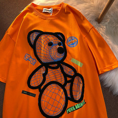Neresum bear oversize loose short sleeve T-shirt
