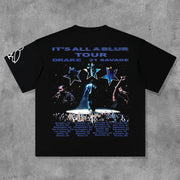 It's All A Blur Print Short Sleeve T-Shirt