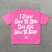 Fashion Letters Print Short Sleeve T-Shirt