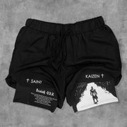 Isaiah 43:2 Print Double Layer Shorts