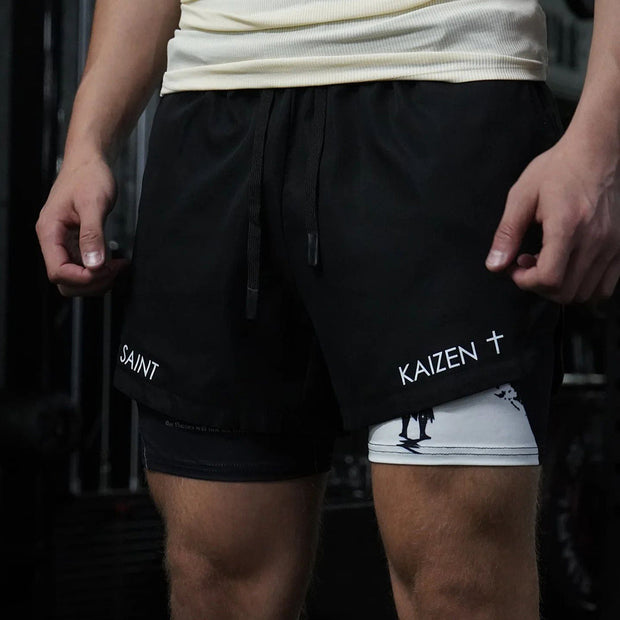 Isaiah 43:2 Print Double Layer Shorts