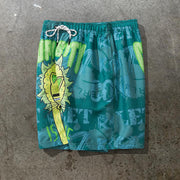Cartoon spoof print shorts