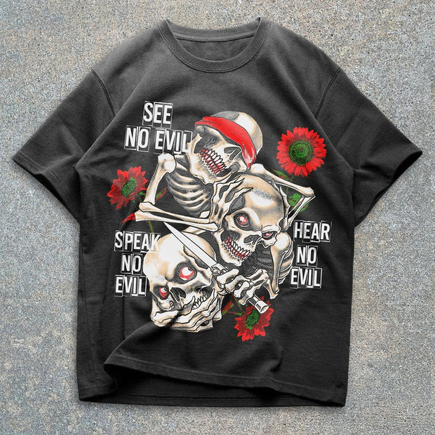 Skull Graphic Short Sleeve T-Shirt