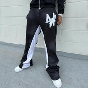 Stylish sportswear trousers with contrasting prints