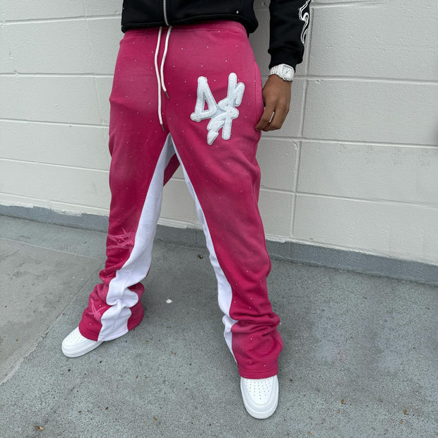 Stylish sportswear trousers with contrasting prints