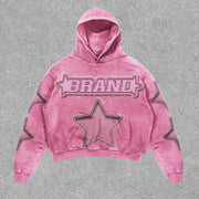 Fashionable personality loose hoodie