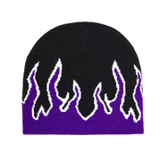 Flame knitted hat jacquard woolen hat warm and fashionable
