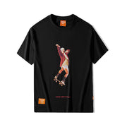 Printed loose T-shirt