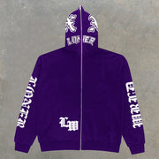 Fashion Loner Print Cardigan Hoodie