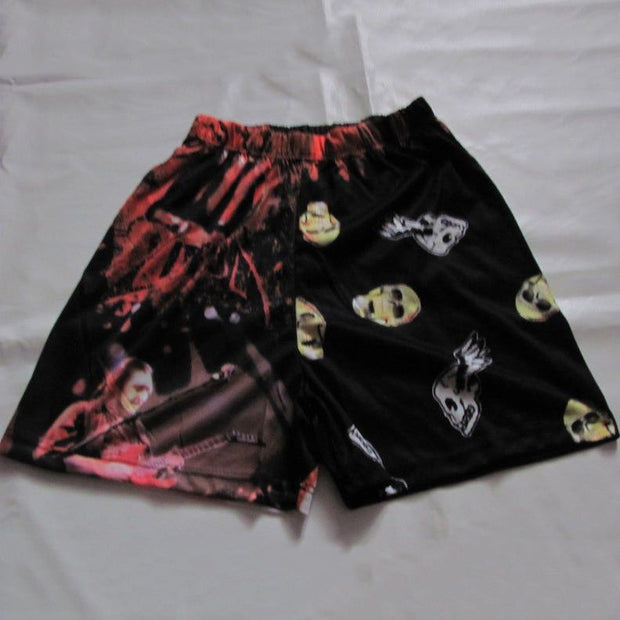 Graffiti personality print casual sports shorts