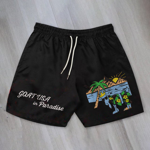 Personality trendy casual retro shorts
