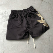 Vintage Print Street Casual Sports Shorts