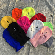 Funny CS Embroidered Knit Hat Headgear